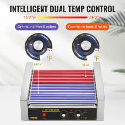 SucceBuy 5/7/11 Rods Commercial Hot Dog Roller Electric Sausage Maker Barbecue Grill Machine for Camping Party Home Appliance