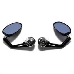 1 Pair Universal Motorcycle 7/8" Handle Bar End Rearview Side Mirrors For Ducati Honda Yamaha Rear View Mirrors Aluminum