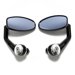 1 Pair Universal Motorcycle 7/8" Handle Bar End Rearview Side Mirrors For Ducati Honda Yamaha Rear View Mirrors Aluminum