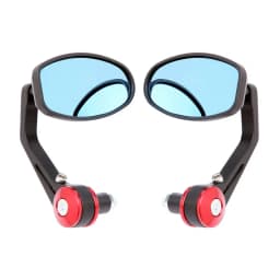 1 Pair Universal Motorcycle 7/8" Handle Bar End Rearview Side Mirrors For Ducati Honda Yamaha Rear View Mirrors Aluminum