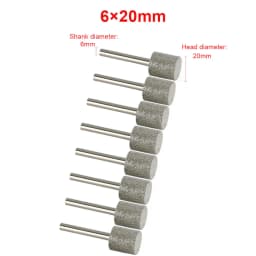 3mm-20mm Stone Grinding Burr Grinding 3/6mm Shank Grinding Head for for Dremel Rotary Stone Gemstone Carving