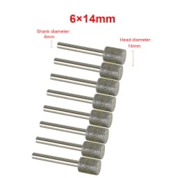 3mm-20mm Stone Grinding Burr Grinding 3/6mm Shank Grinding Head for for Dremel Rotary Stone Gemstone Carving