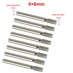 3mm-20mm Stone Grinding Burr Grinding 3/6mm Shank Grinding Head for for Dremel Rotary Stone Gemstone Carving