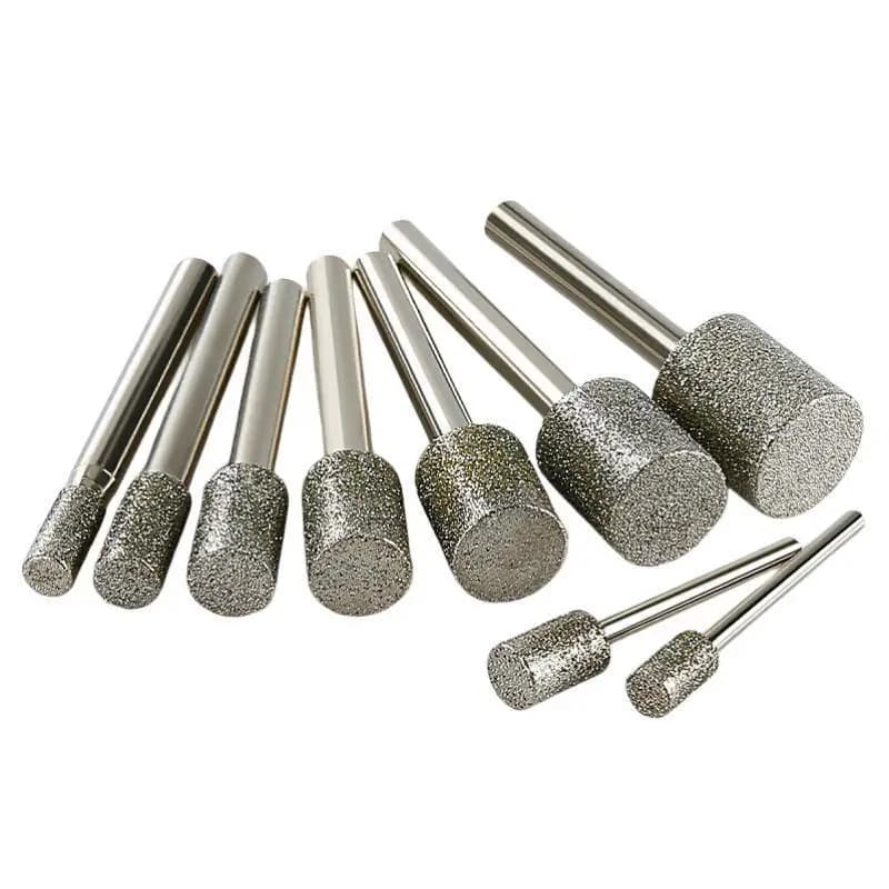 3mm-20mm Stone Grinding Burr Grinding 3/6mm Shank Grinding Head for for Dremel Rotary Stone Gemstone Carving
