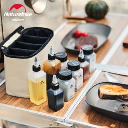 Naturehike Seasoning Jar 8pcs Spice Container Set Portable Outdoor Picnic Seasoning Bottle Camping Cookware Set Seasoning Bottle
