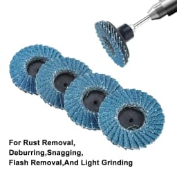 6/10/22/42 Pcs 2 Inch Quick Change Roll Lock Flap Disc 40/60/ 80/120 Grit Sanding with Pad Holder Conditioning Disc for Grinding