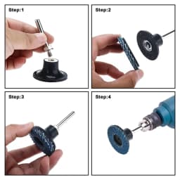 6/10/22/42 Pcs 2 Inch Quick Change Roll Lock Flap Disc 40/60/ 80/120 Grit Sanding with Pad Holder Conditioning Disc for Grinding