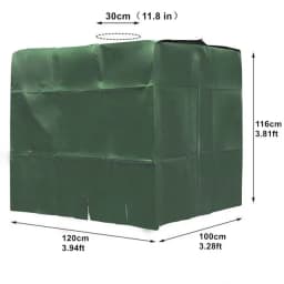 4 Colors IBC Outdoor Cover for Rain Water Tank 1000 Liters Container Foil Waterproof Anti-Dust Cover Sun Protection Oxford Cloth