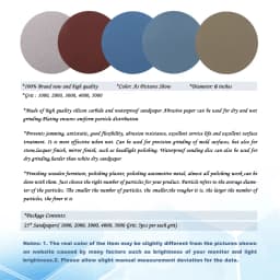 25 PCS 6 Inch Sandpaper Wet Dry Sanding Disc 150mm Hook and Loop 1000 /2000 /3000/4000 5000 Grits for Grinder Sanding Polishing