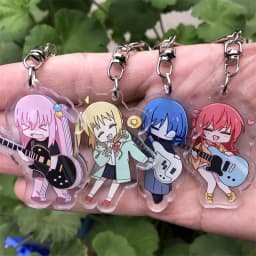 BOCCHI THE ROCK Anime Cosplay Keychain Badge Accessories Gotoh Hitori Yamada Ryo Cosplay Christmas Halloween Pendant Prop Gift