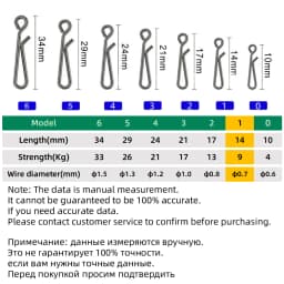 DNDYUJU 30/50/100pcs Stainless Steel Fishing Lure Snap Fishing Swivel Quick Buckle Fishing Barrel Swivel Pin Fishing Accessories