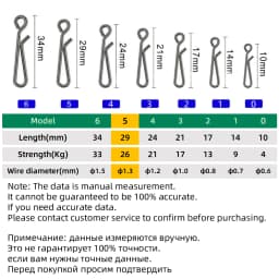 DNDYUJU 30/50/100pcs Stainless Steel Fishing Lure Snap Fishing Swivel Quick Buckle Fishing Barrel Swivel Pin Fishing Accessories