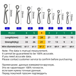 DNDYUJU 30/50/100pcs Stainless Steel Fishing Lure Snap Fishing Swivel Quick Buckle Fishing Barrel Swivel Pin Fishing Accessories