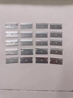 20Pcs Razor Scraper Blades Plastic Scraper Replacement for Car Sticker Remover Decals Window Glass Clean Scraper Glue Remover