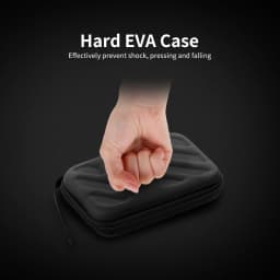 External Hard Drive Disk Case Shockproof EVA Case 2.5in HDD with Mesh Pocket and Soft Inner Fabric Carrying Case for Office Use