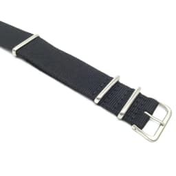 Black Nylon Strap for 16mm 18mm 20mm 22mm 24mm Watches Military Fabric Woven Nylon Strap