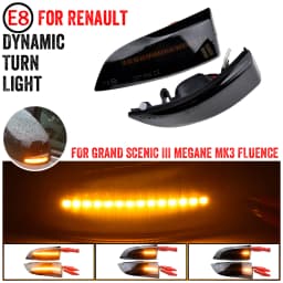 Dynamic Turn Signal Light LED Side Mirror Sequential Indicator Blinker For Renault Megane MK3 Scenic Fluence Latitude Laguna