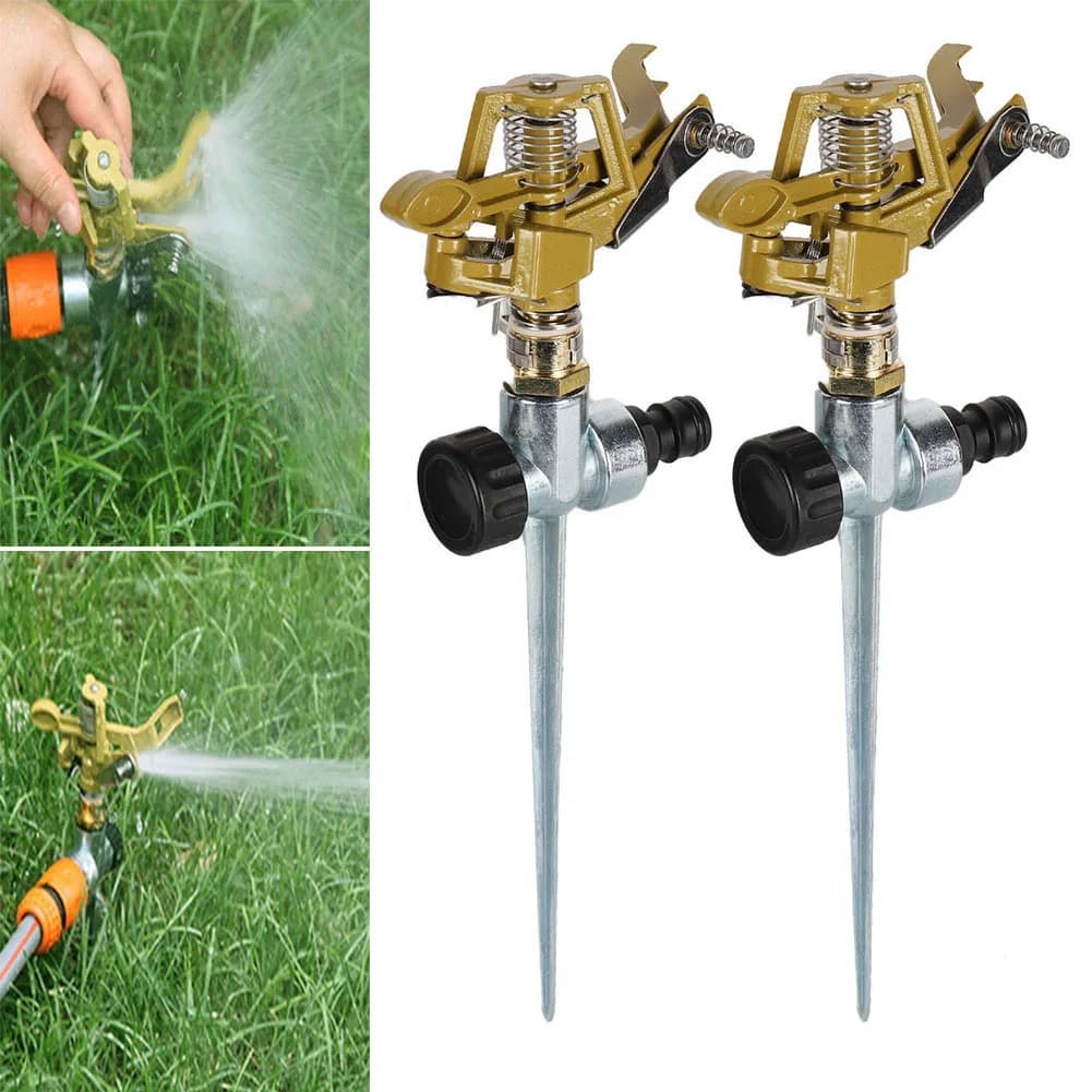 Garden Sprinkler 360° Rotation Irrigation Watering System Automatic Agriculture Lawn Farm Greenhouse Plant Watering Sprinkler