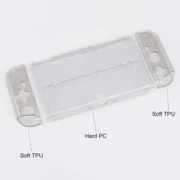 Transparent Protective TPU+PC Glitterry Cases for Nintendo Switch Oled Console Video Gamepad Cover Skin Accessories