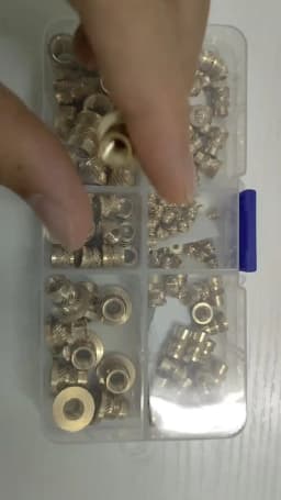 Copper Threaded Nut Inserts M2 M2.5 M3 M4 M5 M6 M8 Notebook 3D Print Flange T-Nuts Knurled Thread Hot Melt Heating Insert Nuts