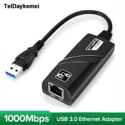 10/100/1000Mbps USB 3.0 Wired USB TypeC To Rj45 Lan Ethernet Adapter Network Card for PC Macbook Windows Laptop