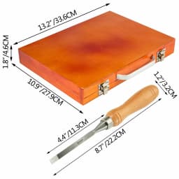SucceBuy 12PCS Wood Carving Hand Chisel Set Lathe Knife DIY Turning Woodworking Professional Gouges Woodcraft Carpentry Tools