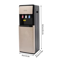 Electric Hot and Cold Water Cooler Dispenser, Versatile Standing Bottom Loading Water Dispenser for Home Office, 110V US/220V EU