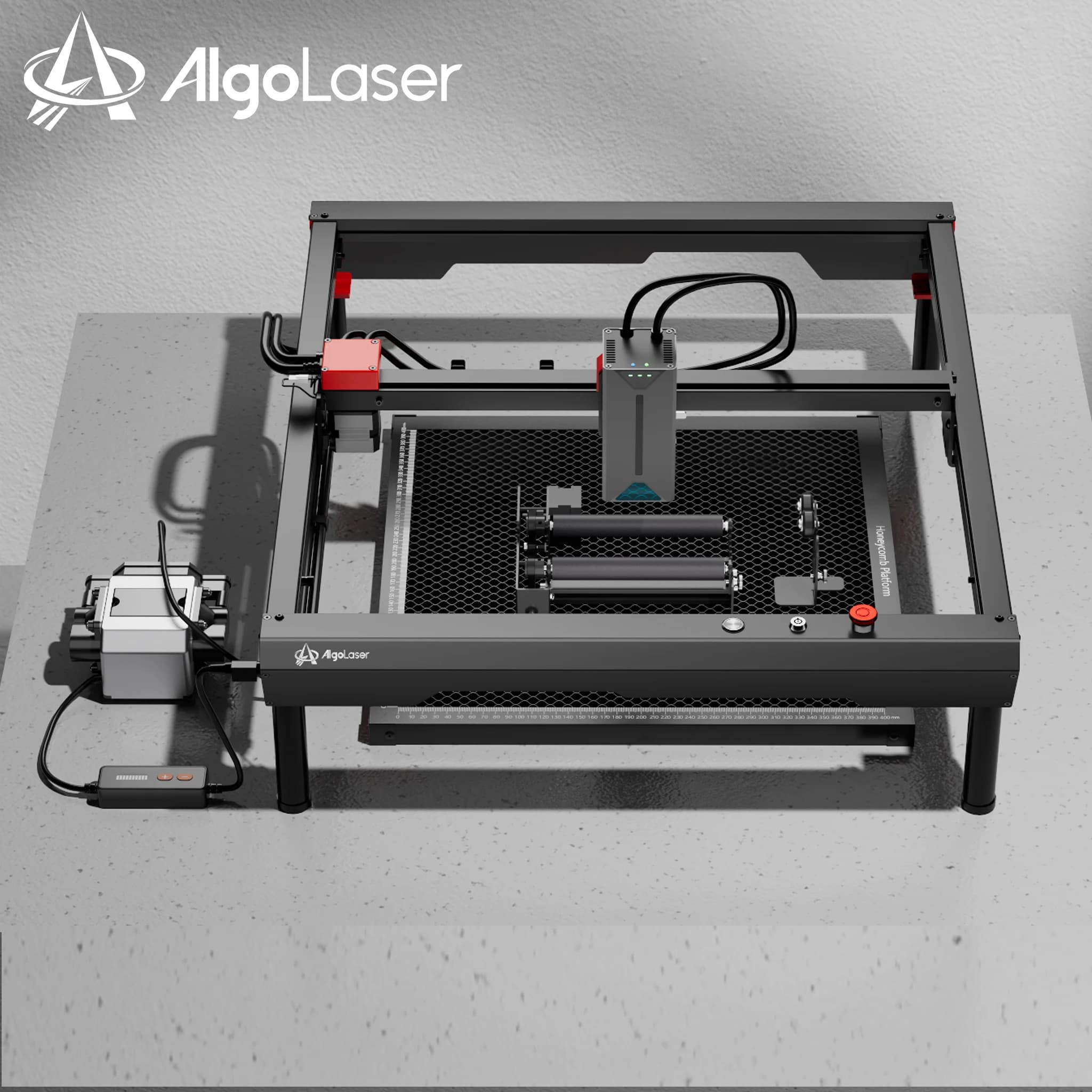 AlgoLaser Alpha 22W Engraver with Auto Assist Pump 22W Output Efficient Expandable APP Supported DIY Laser Engraver Cutter Tools