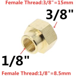 1pcs 1/8 1/4 3/8 1/2 " BSP Female x Female Thread Brass Pipe Fittings Hex Nut Rod Connector Coupling
