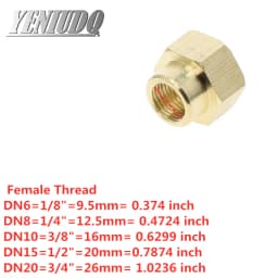 1pcs 1/8 1/4 3/8 1/2 " BSP Female x Female Thread Brass Pipe Fittings Hex Nut Rod Connector Coupling