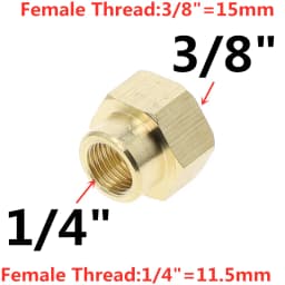 1pcs 1/8 1/4 3/8 1/2 " BSP Female x Female Thread Brass Pipe Fittings Hex Nut Rod Connector Coupling