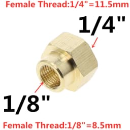 1pcs 1/8 1/4 3/8 1/2 " BSP Female x Female Thread Brass Pipe Fittings Hex Nut Rod Connector Coupling