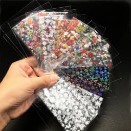 20 Rolls Halloween Nail Foils Gradient Transfer Paper Christmas Nail Art Stickers Stripe Floral Manicure Decals Nails Decoration