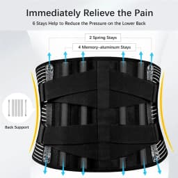 Back Brace for Lower Back Pain,Lumbar Support for Heavy Lifting Men Women,Breathable Waist Support Relief Sciatica,Herniated Dis