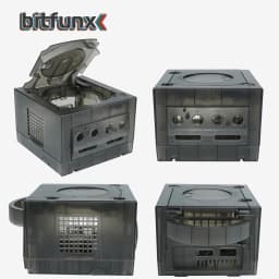 Bitfunx Gamecube NGC Replacement Shell Transparent Case for Gamecube NGC GC Game Console