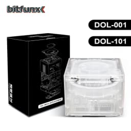 Bitfunx Gamecube NGC Replacement Shell Transparent Case for Gamecube NGC GC Game Console