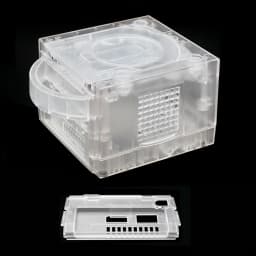 Bitfunx Gamecube NGC Replacement Shell Transparent Case for Gamecube NGC GC Game Console
