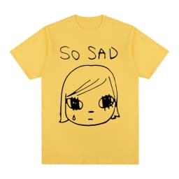 Yoshitomo Nara Sad Vintage T-shirt Japan Party Cotton Men T Shirt New Tee Tshirt Womens Tops