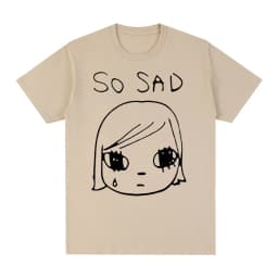 Yoshitomo Nara Sad Vintage T-shirt Japan Party Cotton Men T Shirt New Tee Tshirt Womens Tops