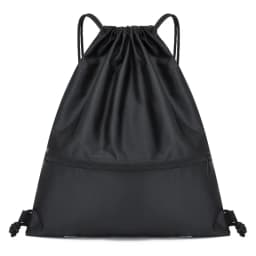 Lightweight Drawstring Backpack for Men and Women Sports Fitness Backpack Outdoor Leisure Backpack Zipper Bag