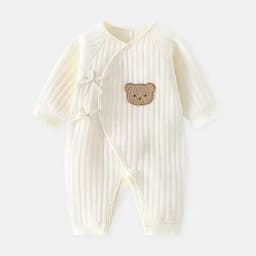 Somenie Boys Girls Bodysuit Newborn Winter Onesie Clothes Cotton Toddler Home Wear  0-6M Thickened Spring and Autumn Clothing