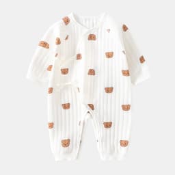 Somenie Boys Girls Bodysuit Newborn Winter Onesie Clothes Cotton Toddler Home Wear  0-6M Thickened Spring and Autumn Clothing