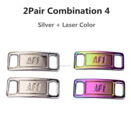 Combination AF1 Diamond Shoe Charms Fashion Laces Buckle Quality Metal Shoelaces Decorations Chapa Air Force 1 Shoes Accessories