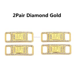 Combination AF1 Diamond Shoe Charms Fashion Laces Buckle Quality Metal Shoelaces Decorations Chapa Air Force 1 Shoes Accessories