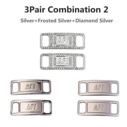 Combination AF1 Diamond Shoe Charms Fashion Laces Buckle Quality Metal Shoelaces Decorations Chapa Air Force 1 Shoes Accessories