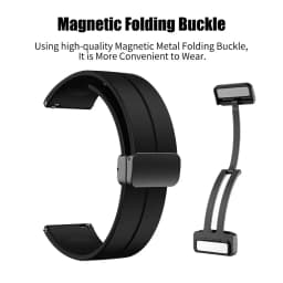 Magnetic Folding Buckle Band for C20 Pro Silicone Strap 22mm for NEW C20 Pro Watchband Bracelet