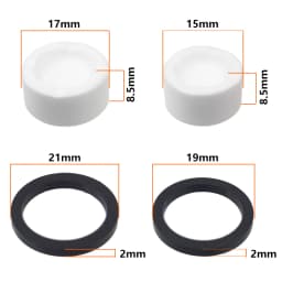 HEPPE Bike Brake Ceramics Piston for SHIMANO M640 M810 M6120 M7120 M8020 M8120 M9120 Saint M820 Brake Calipers 4 Pistons w/ Seal