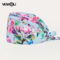 Gorro Clínicos Cartoon Printing Scrubs Caps Surgery Hat Men Nurse Scrubs Cap Pet Clinic Work Hat Medical Scrub Hats