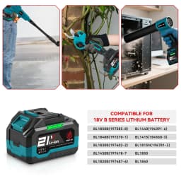 ONEVAN 15000mAh 22500mAh Rechargeable Lithium Ion Battery With Battery Indicator Wrench Power Tool For Makita 18V Battery Pin
