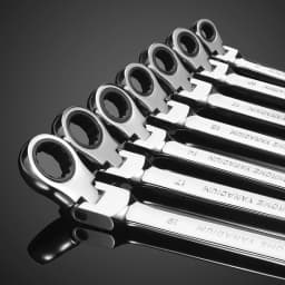 1 Piece Flexible Pivoting Head Ratchet Wrench Spanner Garage Metric hand Tool For auto and Home Repair